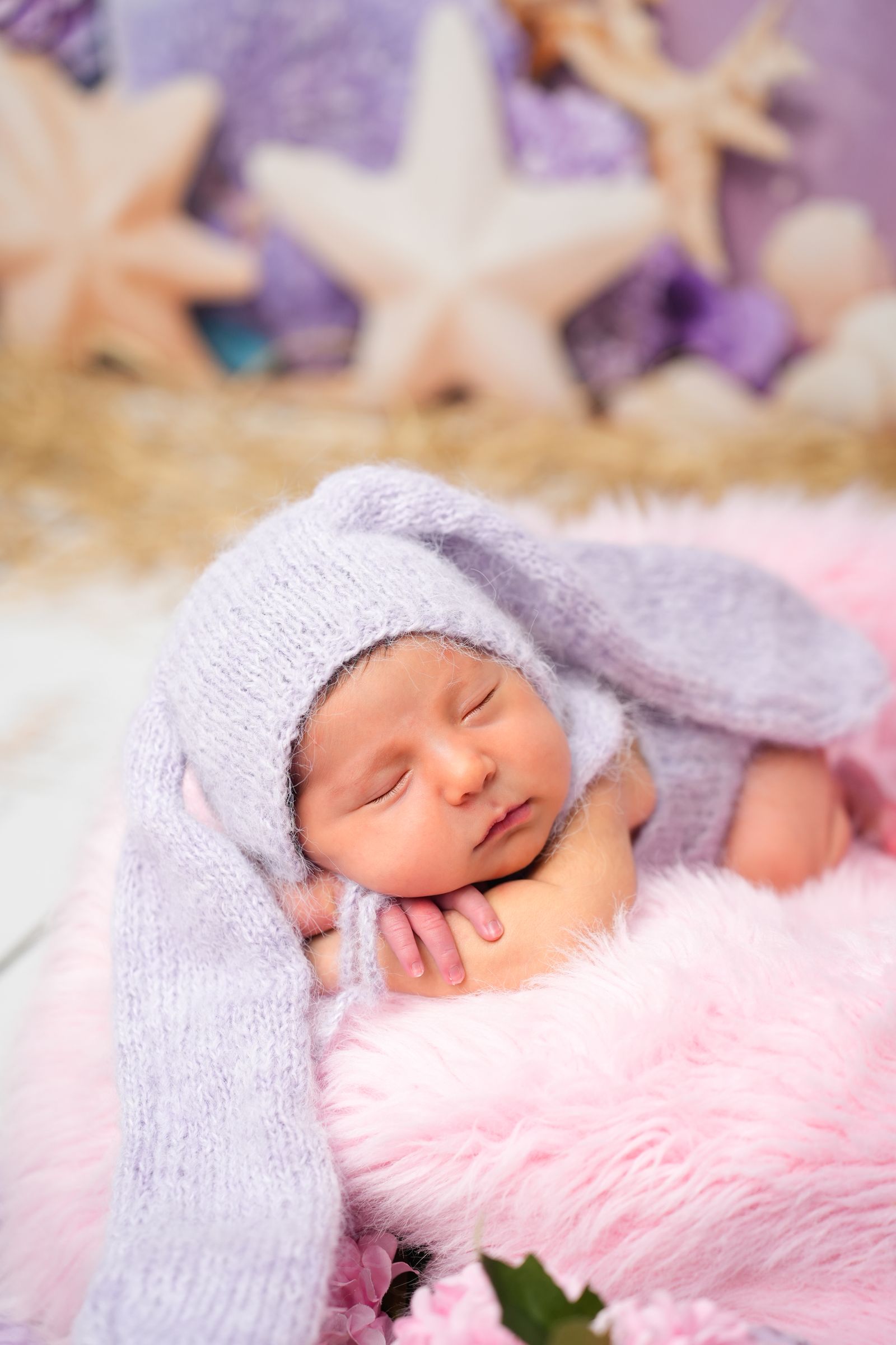 Bebê em ensaio de 2 meses